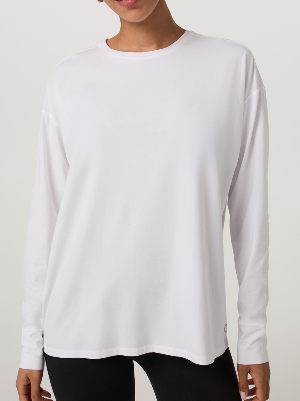 Vuori Long Sleeve Feather Tee S Relaxed Oversized Fit Cotton Stretch